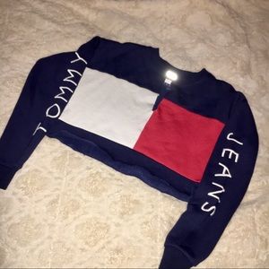 TOMMY JEANS CROPPED CREW NECK